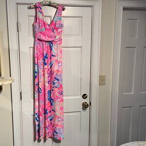 Lilly Pulitzer maxi dress size Medium with wrap bodice